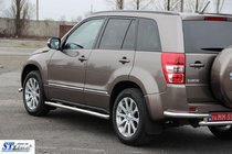 Suzuki Grand Vitara 2005–2017 Sānu caurules BB001 (2 gab., nerūsējošais tērauds) foto 2