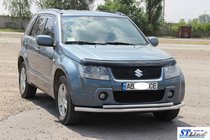 Suzuki Grand Vitara 2005–2017 Priekšējais dubultais aizsargstienis 60/42 mm (nerūsējošais tērauds) foto 9