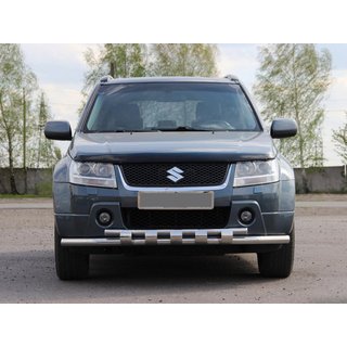 Priekšējais aizsargstienis ST015 (nerūsējošais tērauds) Suzuki Grand Vitara 2005–2017 foto 1