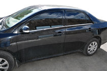 Toyota Corolla 2007–2013 Ārējās logu apmales (4 gab., nerūsējošais tērauds) Carmos - turku teras foto 1