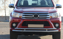 Toyota Hilux 2015– Priekšējais aizsargstienis ST018 (nerūsējošais tērauds) foto 6
