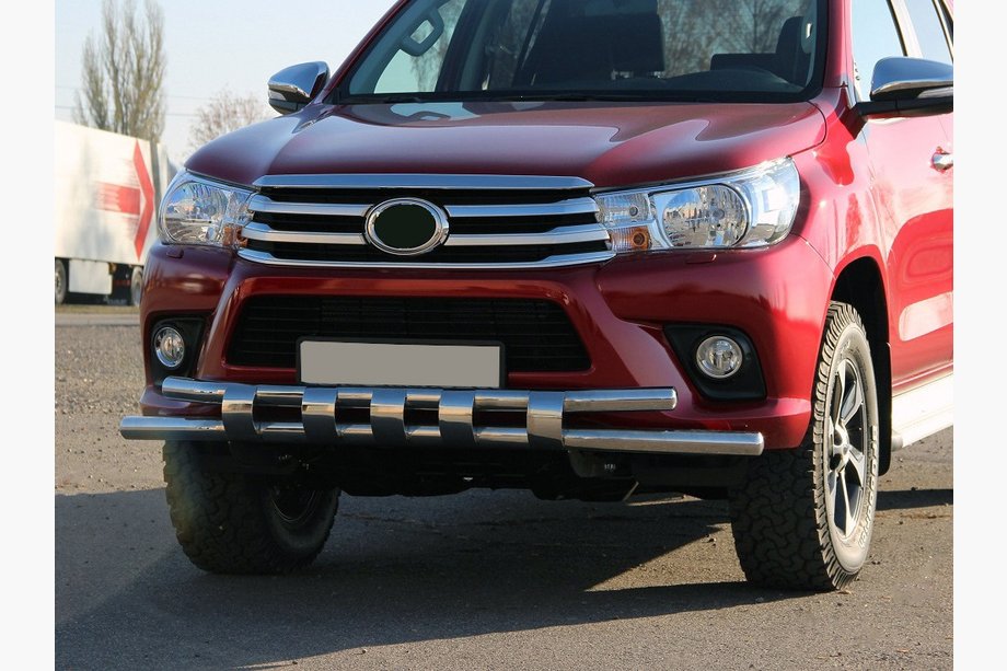 Toyota Hilux 2015– Priekšējais aizsargstienis ST015 (nerūsējošais tērauds) Image