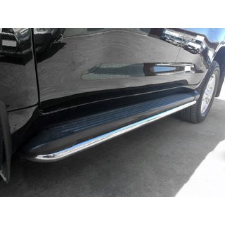 Sānu sliekšņu aizsargi BB004 (2 gab., nerūsējošais tērauds) Toyota Land Cruiser 200 2007–2021 foto 1
