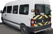 Renault Master 1998–2010 Aizmugurējais aizsargloks AK002 (nerūsējošais tērauds) foto 1