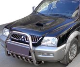 Mitsubishi L200 1996–2006 Kengurbārs QT007 (nerūsējošais tērauds) foto 1