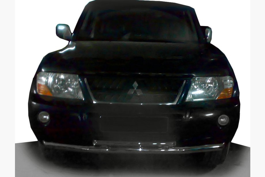 Mitsubishi Pajero Wagon III 1999–2006 Priekšējais aizsargstienis ST014 (nerūsējošais tērauds) Image