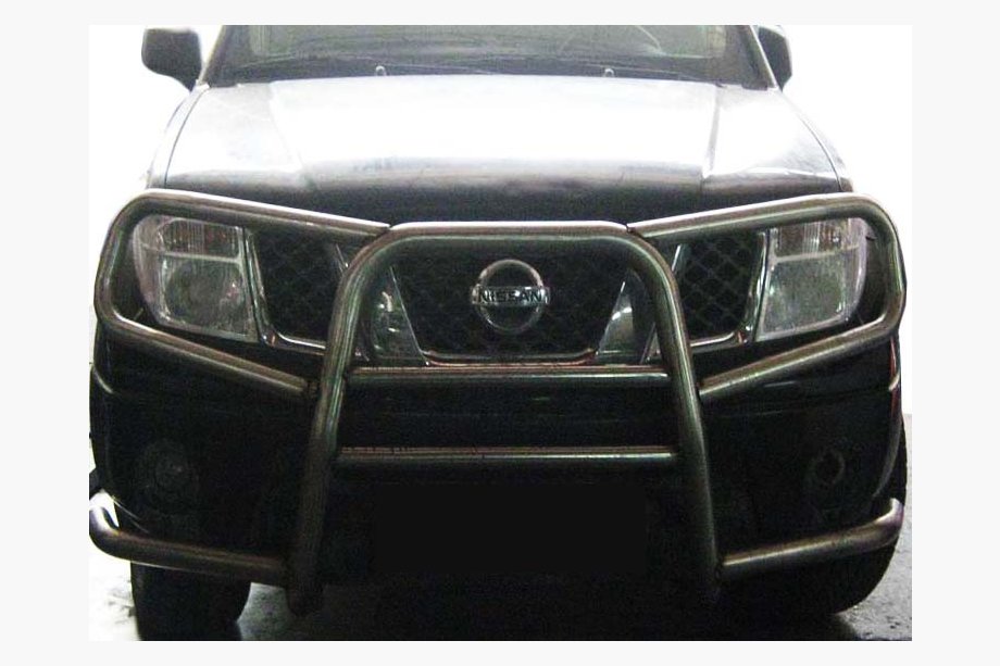 Nissan Pathfinder R51 2005–2014 Dubultais bullbar WT025 (nerūsējošais tērauds) Image