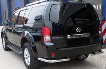 Nissan Pathfinder R51 2005–2014 Aizmugurējais aizsargloks AK003 (nerūsējošais tērauds) foto 1