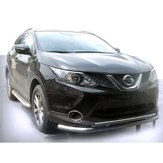 Priekšējais aizsargstienis ST014 (nerūsējošais tērauds) Nissan Qashqai 2014–2021