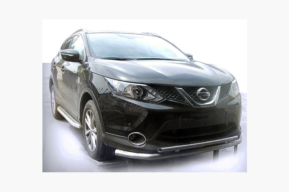 Nissan Qashqai 2014–2021 Priekšējais aizsargstienis ST014 (nerūsējošais tērauds) Foto 1
