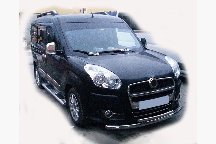 Opel Combo 2012–2018 Priekšējais aizsargstienis ST014 (nerūsējošais tērauds) 60/42 mm Image