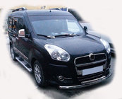 Opel Combo 2012–2018 Priekšējais aizsargstienis ST014 (nerūsējošais tērauds) 60/42 mm foto 1