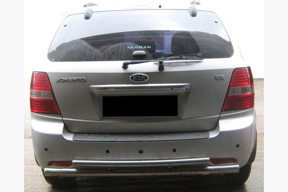 Kia Sorento I BL 2002–2009 Aizmugurējais aizsargloks AK002-Dubultā (nerūsējošais tērauds) Image
