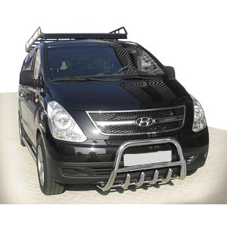Bullbar WT003-2 (nerūsējošais tērauds) Hyundai H300, H1, Starex 2008–2020 foto 1