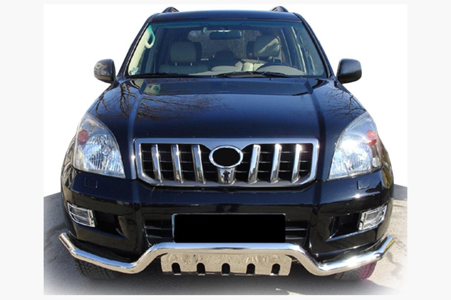Toyota Land Cruiser Prado 120 2002–2009 Priekšējais aizsarglokis ST013 (nerūsējošais tērauds) Image
