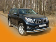 Toyota Land Cruiser Prado 150 2009–2023 Priekšējais aizsargstienis ST014 (nerūsējošais tērauds) 60/42 mm foto 3
