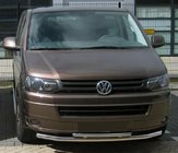 Volkswagen T5 2010–2015 Priekšējais dubultais aizsargstienis 60/48 mm (nerūsējošais tērauds) 60x42 mm foto 1