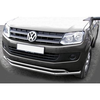 Priekšējais aizsargstienis ST017 (nerūsējošais tērauds) Volkswagen Amarok 2010–2022 foto 1
