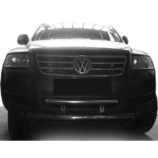 Priekšējais aizsargstienis (bullbar) ST013 (nerūsējošais tērauds) Volkswagen Touareg 2002–2010