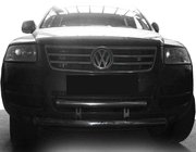 Volkswagen Touareg 2002–2010 Priekšējais aizsargstienis (bullbar) ST013 (nerūsējošais tērauds) foto 1