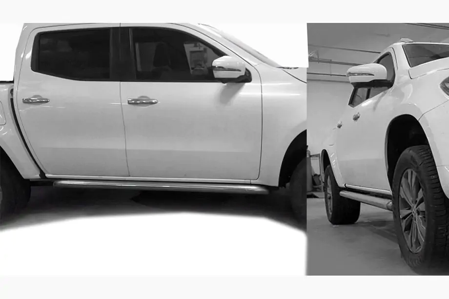 Mercedes X class 2017–2020 Sānu caurules ar slīpiem galiem (2 gab., nerūsējošais tērauds) Image