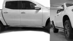 Mercedes X class 2017–2020 Sānu caurules ar slīpiem galiem (2 gab., nerūsējošais tērauds) foto 1
