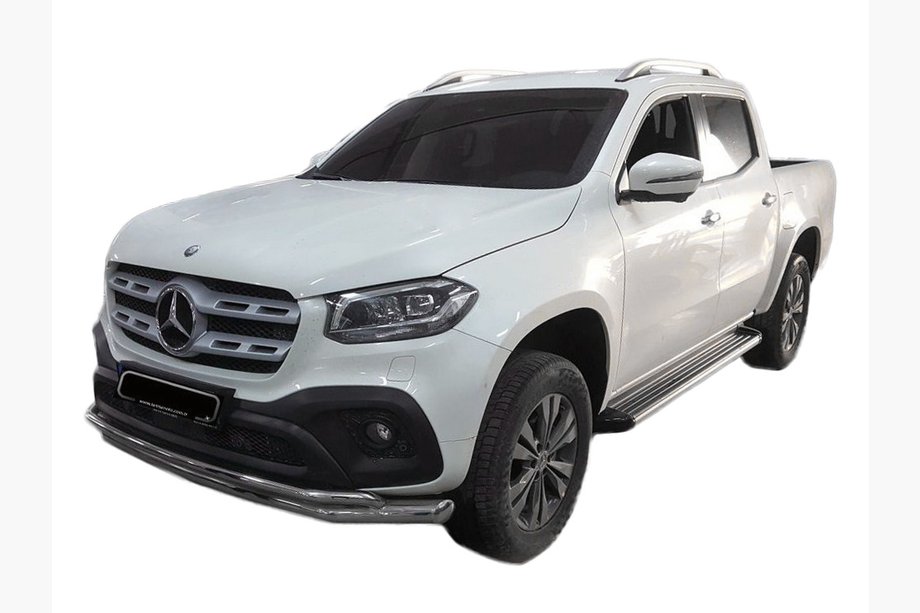 Mercedes X class 2017–2020 Priekšējais aizsargstienis ST017 (nerūsējošais tērauds, 60 mm) Image