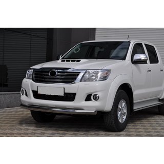 Priekšējais aizsargstienis ST008 (nerūsējošais tērauds) Toyota Hilux 2006–2015 foto 2