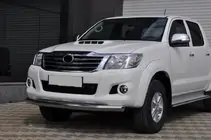 Toyota Hilux 2006–2015 Priekšējais aizsargstienis ST008 (nerūsējošais tērauds) foto 2