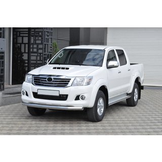 Priekšējais aizsargstienis ST008 (nerūsējošais tērauds) Toyota Hilux 2006–2015 foto 4