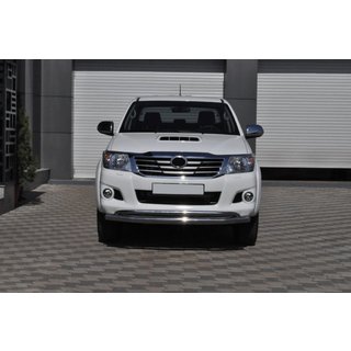 Priekšējais aizsargstienis ST017 (nerūsējošais tērauds) Toyota Hilux 2006–2015 foto 2