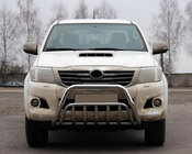 Toyota Hilux 2006–2015 Priekšējais bullbar WT002 (nerūsējošais tērauds) foto 1