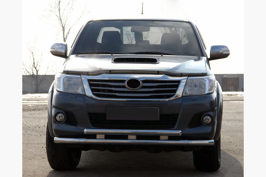 Toyota Hilux 2006–2015 Priekšējais aizsargstienis ST014 (nerūsējošais tērauds) Image