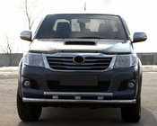 Toyota Hilux 2006–2015 Priekšējais aizsargstienis ST014 (nerūsējošais tērauds) foto 1
