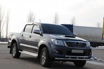 Toyota Hilux 2006–2015 Priekšējais aizsargstienis ST014 (nerūsējošais tērauds) foto 4