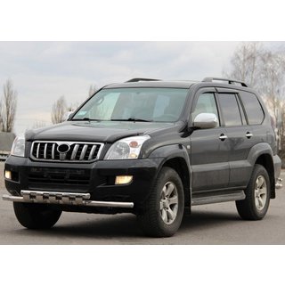 Priekšējā aizsargstanga ST015 (nerūsējošais tērauds) Toyota Land Cruiser Prado 120 2002–2009 foto 1