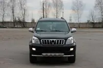 Toyota Land Cruiser Prado 120 2002–2009 Priekšējā aizsargstanga ST015 (nerūsējošais tērauds) foto 2