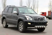 Toyota Land Cruiser Prado 120 2002–2009 Priekšējā aizsargstanga ST015 (nerūsējošais tērauds) foto 4