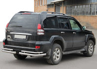 Toyota Land Cruiser Prado 120 2002–2009 Aizmugurējie dubultie stūru aizsargi AK003-1 (2 gab., nerūsējošais tērauds) foto 4