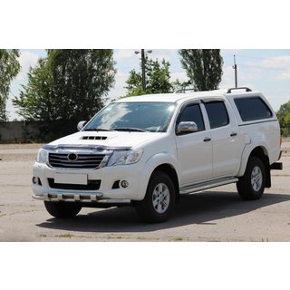 Priekšējais aizsargs ST015 (nerūsējošais tērauds) Toyota Hilux 2006–2015 foto 2