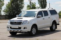 Toyota Hilux 2006–2015 Priekšējais aizsargs ST015 (nerūsējošais tērauds) foto 2