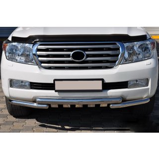 Priekšējā aizsargstanga ST015 (nerūsējošais tērauds) Toyota Land Cruiser 200 2007–2021 foto 2