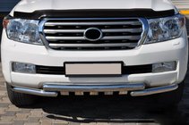 Toyota Land Cruiser 200 2007–2021 Priekšējā aizsargstanga ST015 (nerūsējošais tērauds) foto 2