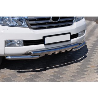 Priekšējā aizsargstanga ST015 (nerūsējošais tērauds) Toyota Land Cruiser 200 2007–2021 foto 3
