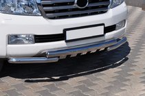 Toyota Land Cruiser 200 2007–2021 Priekšējā aizsargstanga ST015 (nerūsējošais tērauds) foto 3