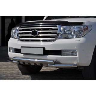 Priekšējā aizsargstanga ST015 (nerūsējošais tērauds) Toyota Land Cruiser 200 2007–2021 foto 4