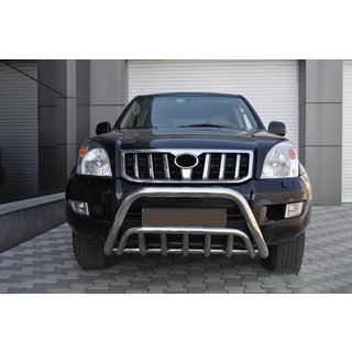 Zems bullbar aizsargstienis WT002 (nerūsējošais tērauds) Toyota Land Cruiser Prado 120 2002–2009 foto 2