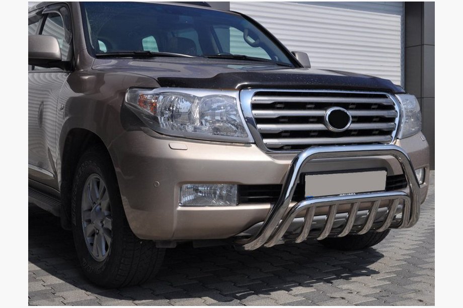 Toyota Land Cruiser 200 2007–2021 Priekšējais bullbar WT002 (nerūsējošais tērauds) Image