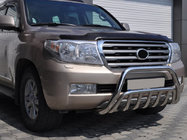 Toyota Land Cruiser 200 2007–2021 Priekšējais bullbar WT002 (nerūsējošais tērauds) foto 1