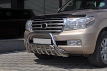 Toyota Land Cruiser 200 2007–2021 Priekšējais bullbar WT002 (nerūsējošais tērauds) foto 2